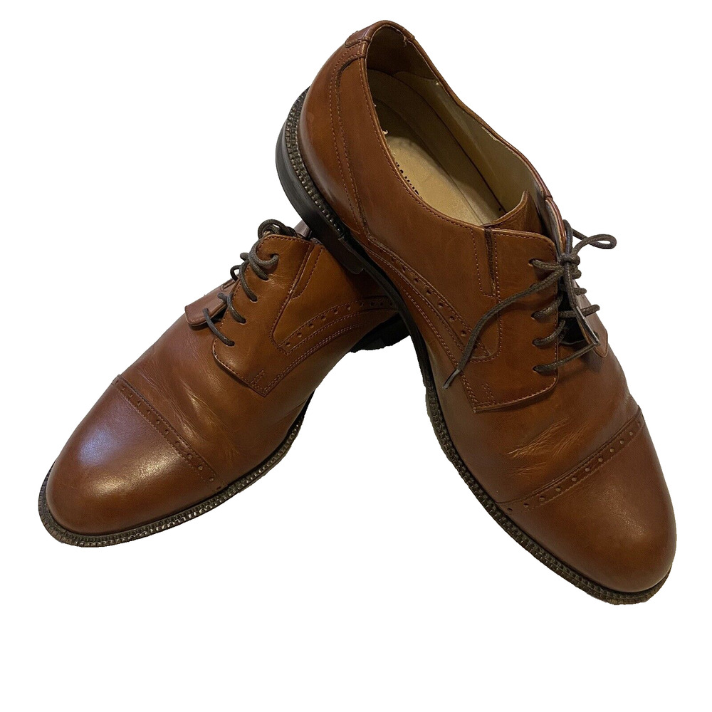 Johnston & Murphy Shoes Mens 9M Brown Sheepskin Oxford Career Office Occoasion